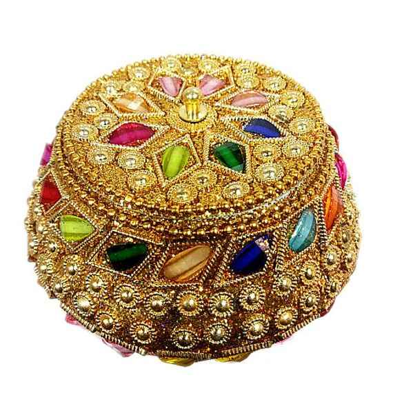 Handmade Decorative Jewellery Box in Handi Shape In Pack Of 2