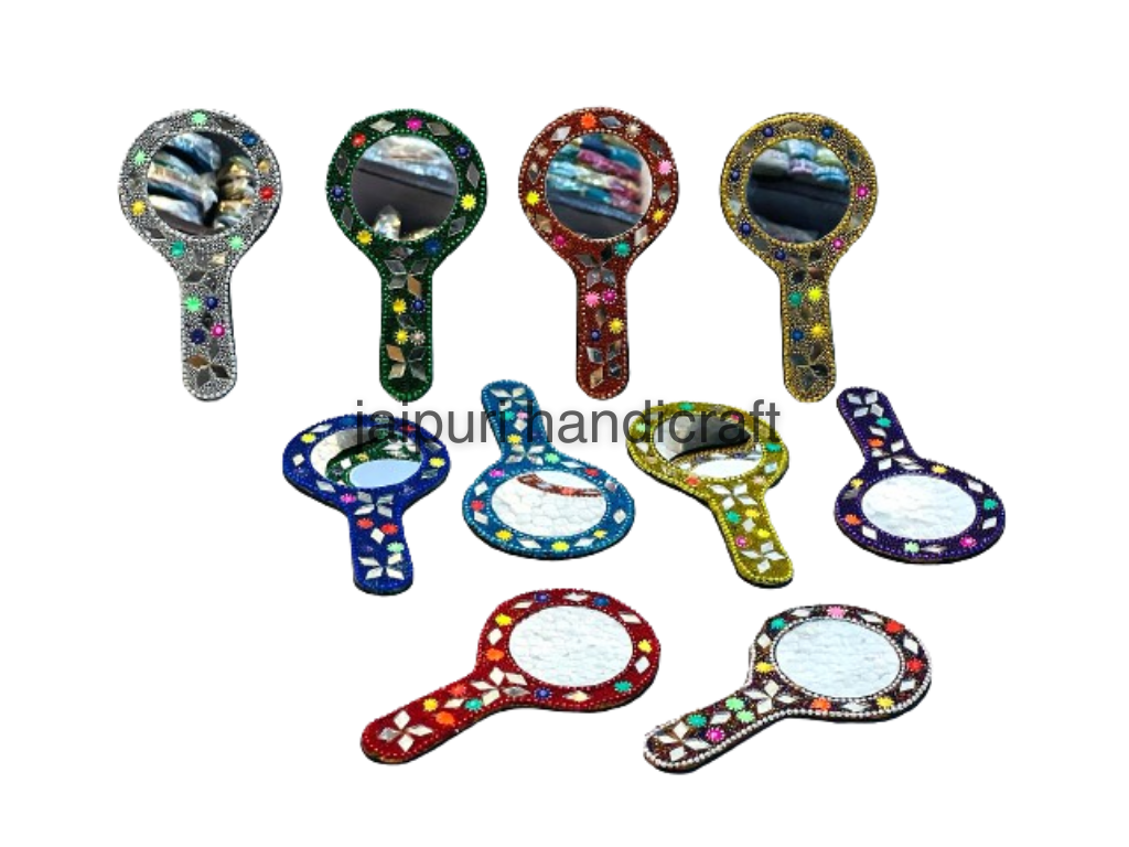 Handmade Lacquer Pocket And Bag Mirror In 10 Colors