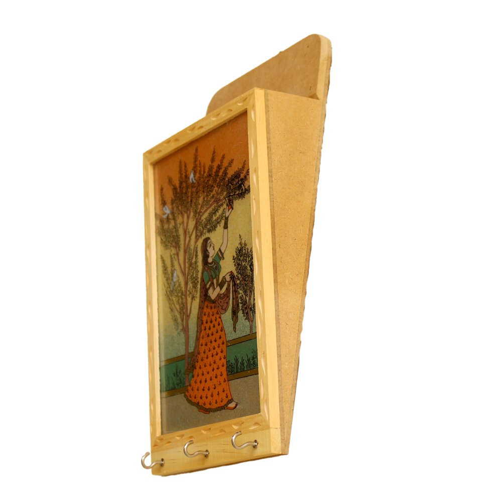 Wooden Handmade Letter & Key Holder For Decor