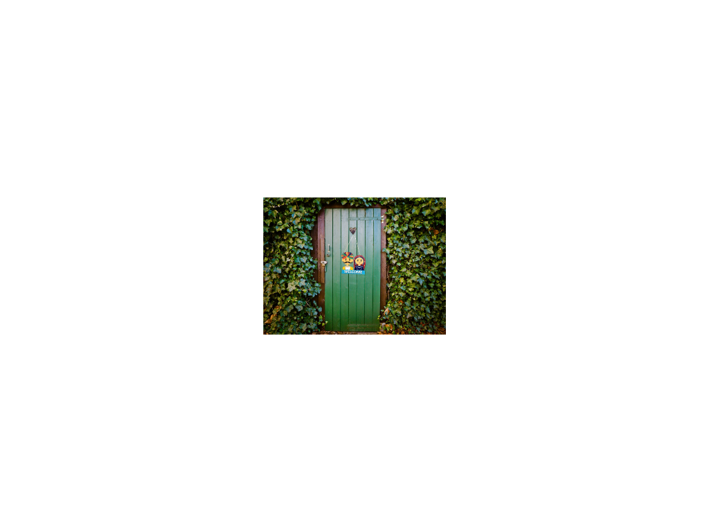 Wooden Indian Style Uncle Aunty Welcome Door Hanging