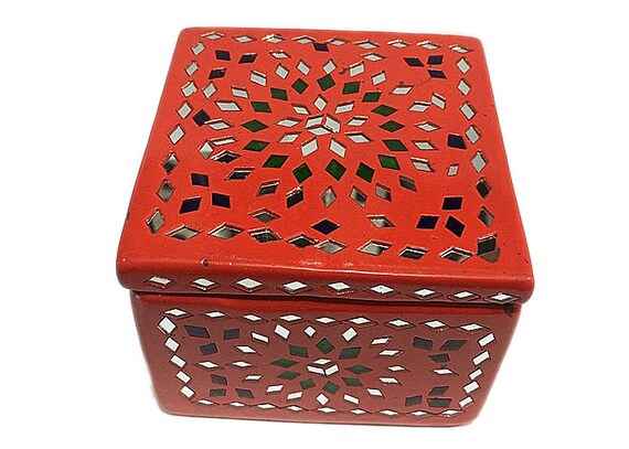 Decorative Handcrafted Lacquer Work Jewellery Box 3x3