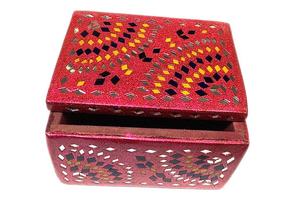 Decorative Handcrafted Lacquer Work Jewellery Box 3x4