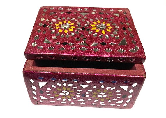 Decorative Handcrafted Lacquer Work Jewellery Box 3x4