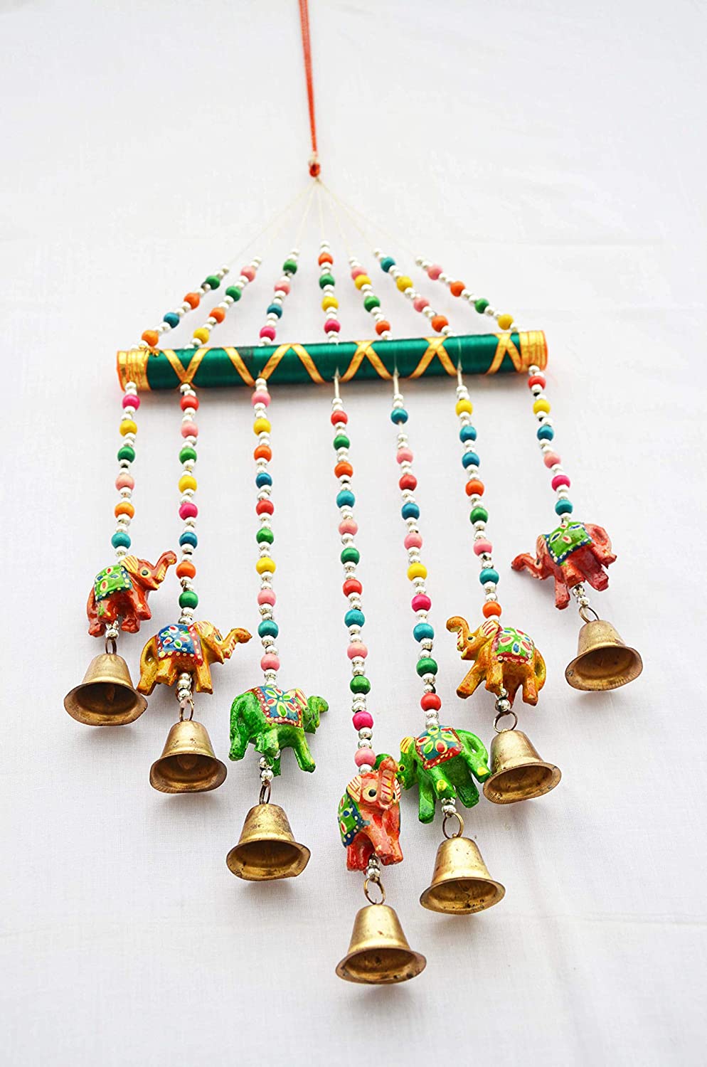 Handmade Elephant Bamboo Wind Chim Hanging