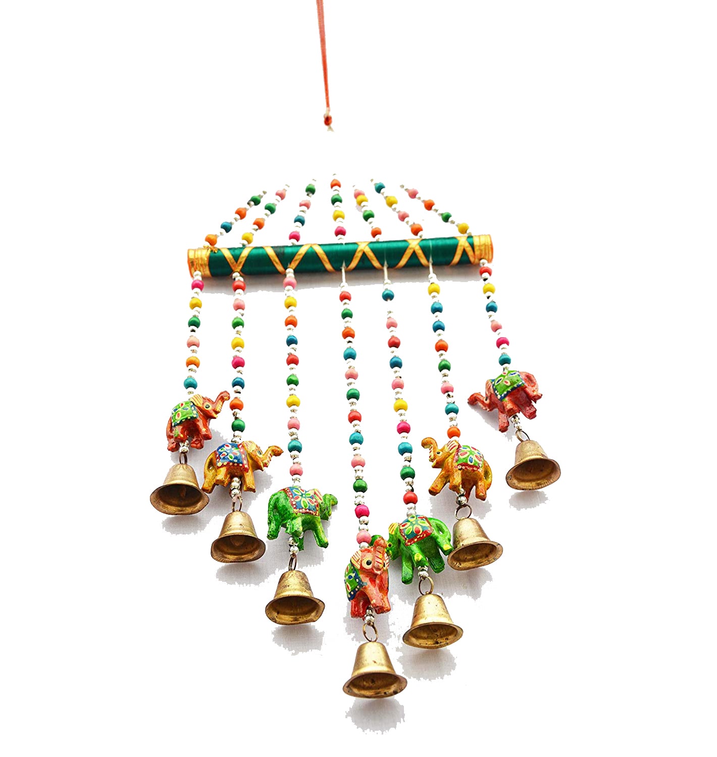 Handmade Elephant Bamboo Wind Chim Hanging