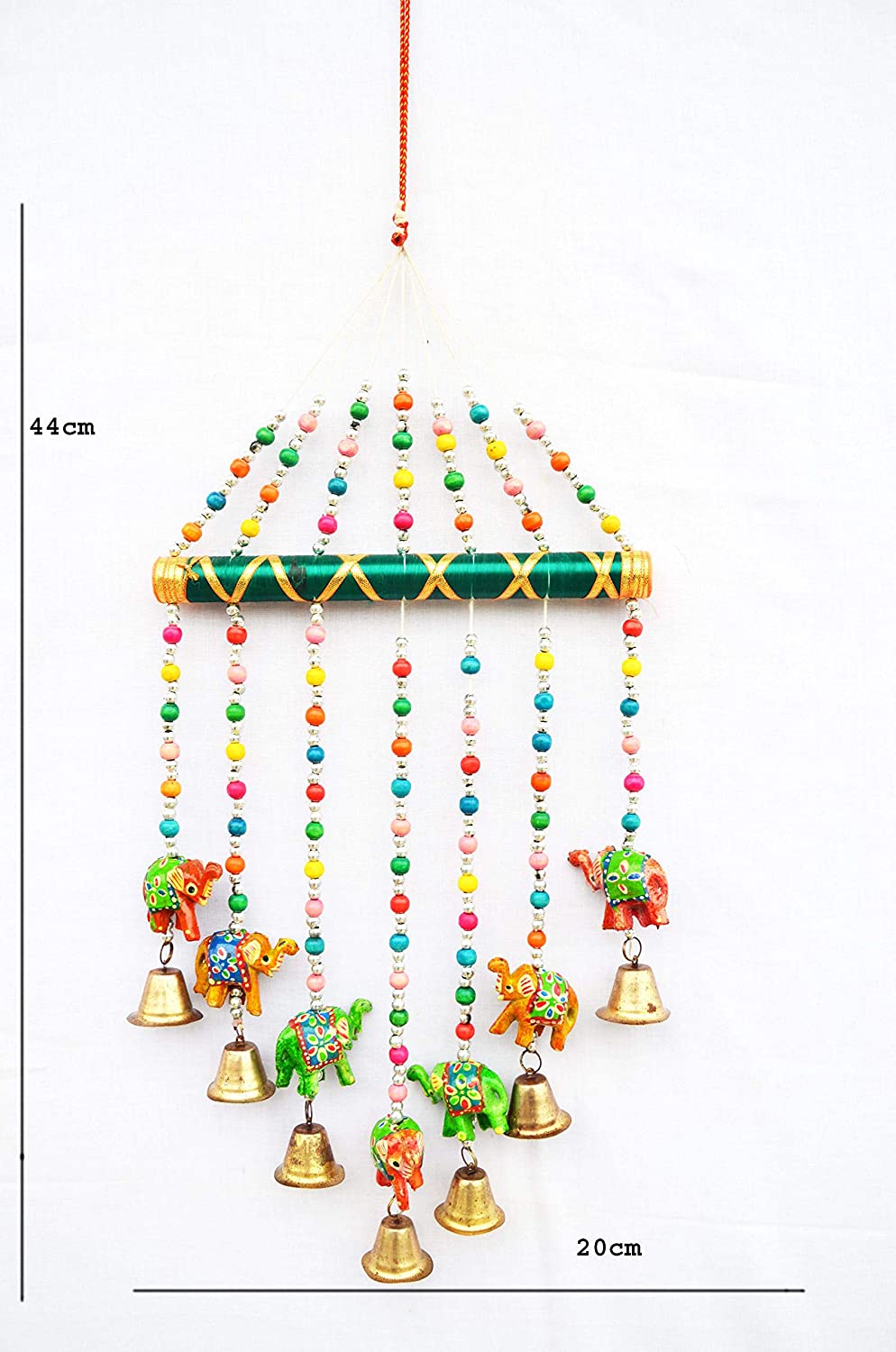 Handmade Elephant Bamboo Wind Chim Hanging