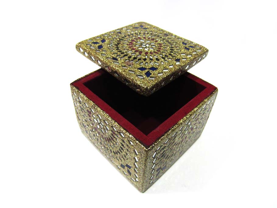 Decorative Handcrafted Lacquer Work Jewellery Box 3x3