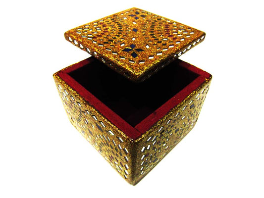 Decorative Handcrafted Lacquer Work Jewellery Box 3x3