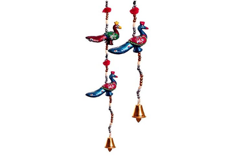 Beautifully Handcrafted 5 Pc Peacock Wall/Door Hanging For Home Decor And Giftt