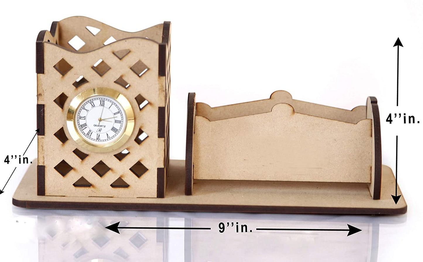 Handmade Wooden Mobile, Visiting Card & Pen Holder Stand
