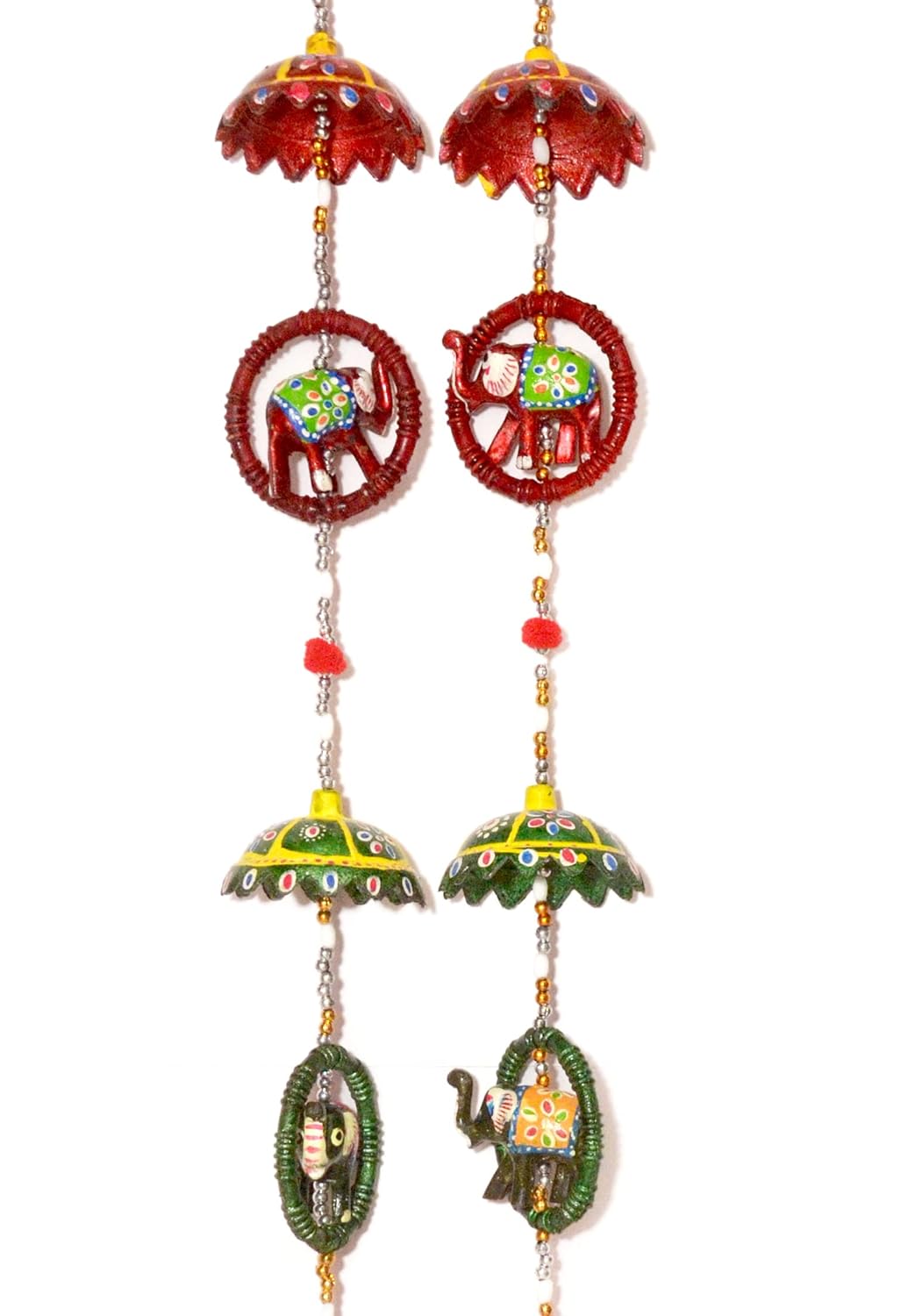 Jaipuri Handmade Umbrella With Elephant Door Hanging For Decor And Gift