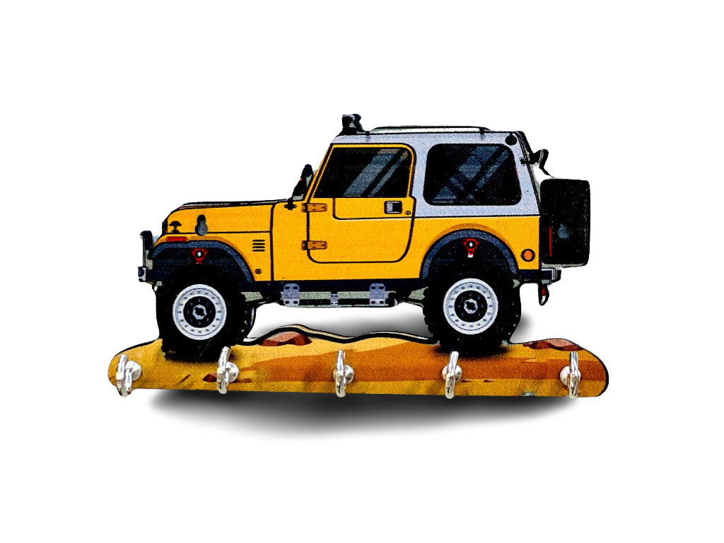 Handmade Wooden Vehicle Style Key Hanger For Home Decor And Gift