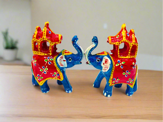 Beautiful Handmade Rajasthani Elephant Showpiece For Home Decor And Gift