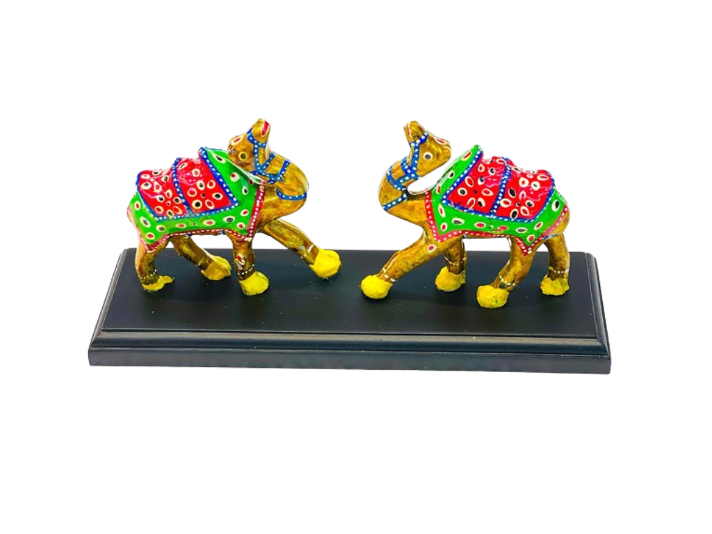 Indian Handcrafted Fiber Camel Showpiece Set For Home Decor And Gift