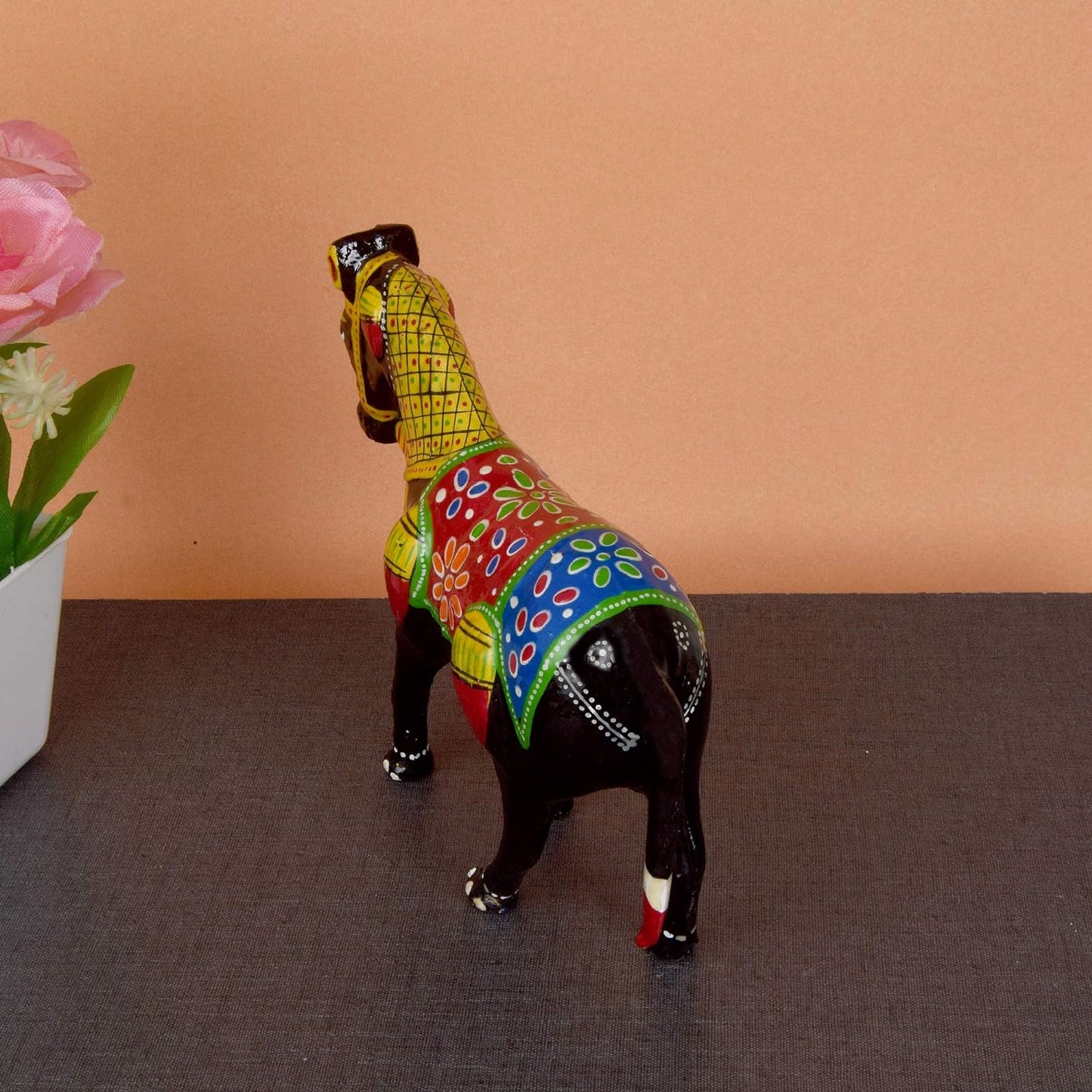 Handmade Paper Mache/Fiber Horse Showpiece Idol for Home Decor