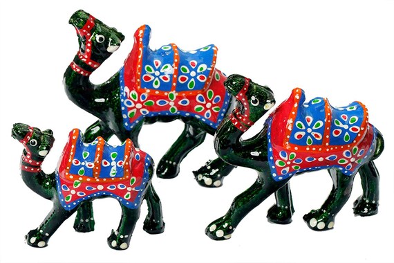 Handcrafted 3pc Camel Family Set Showpiece For decorate