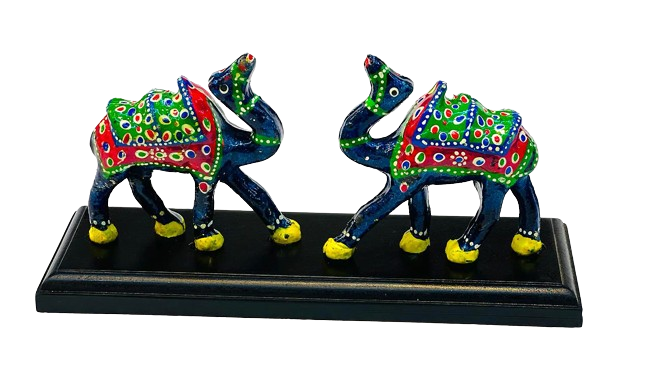 Indian Handcrafted Fiber Camel Showpiece Set For Home Decor And Gift