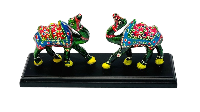 Indian Handcrafted Fiber Camel Showpiece Set For Home Decor And Gift