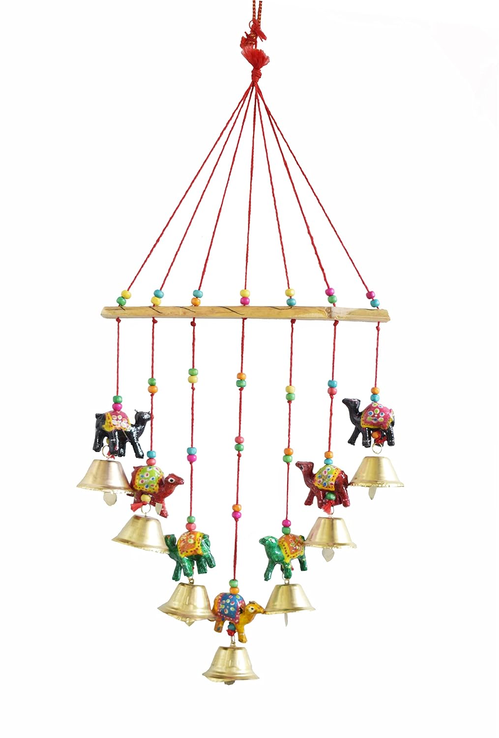 Multicolour Handcrafted Decorative Seven Camel Wall, Door, Window Hanging