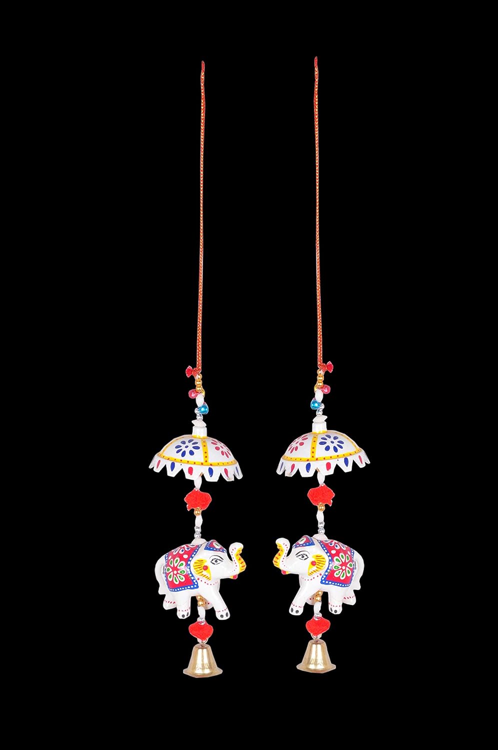 Jaipuri Handmade Umbrella With Elephant Door Hanging For Decor And Gift