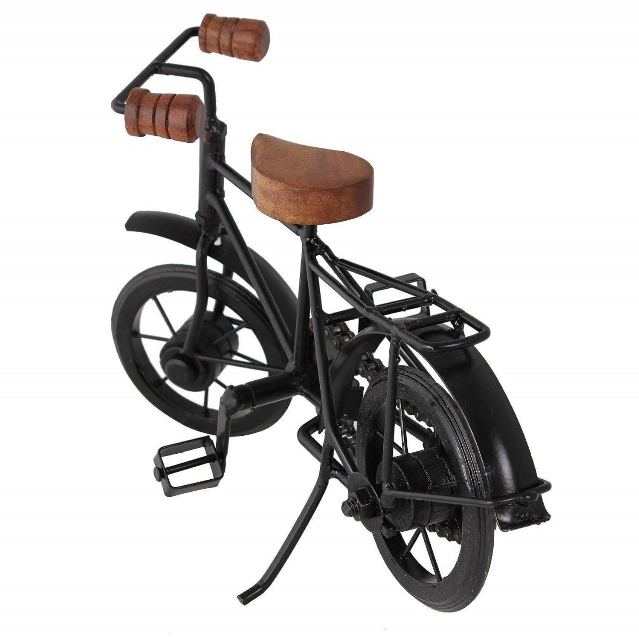 Handcrafted Metal Bicycle In Black For Home Decor