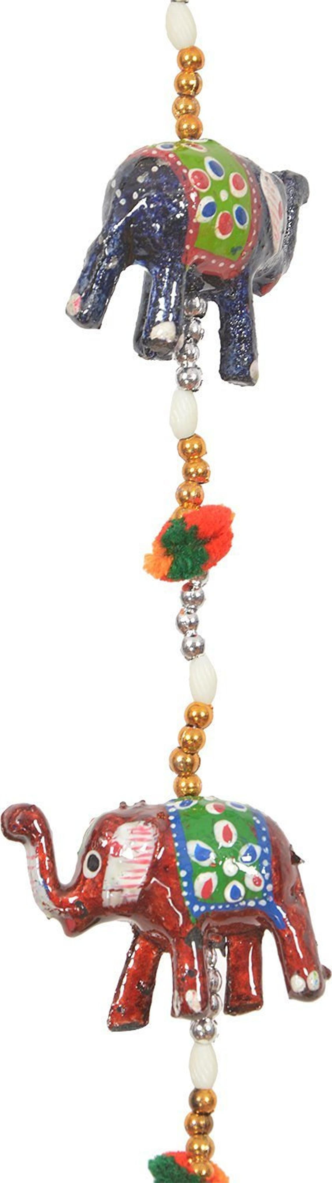 Handcrafted 5 Pc Elephant Wall/Door Hanging