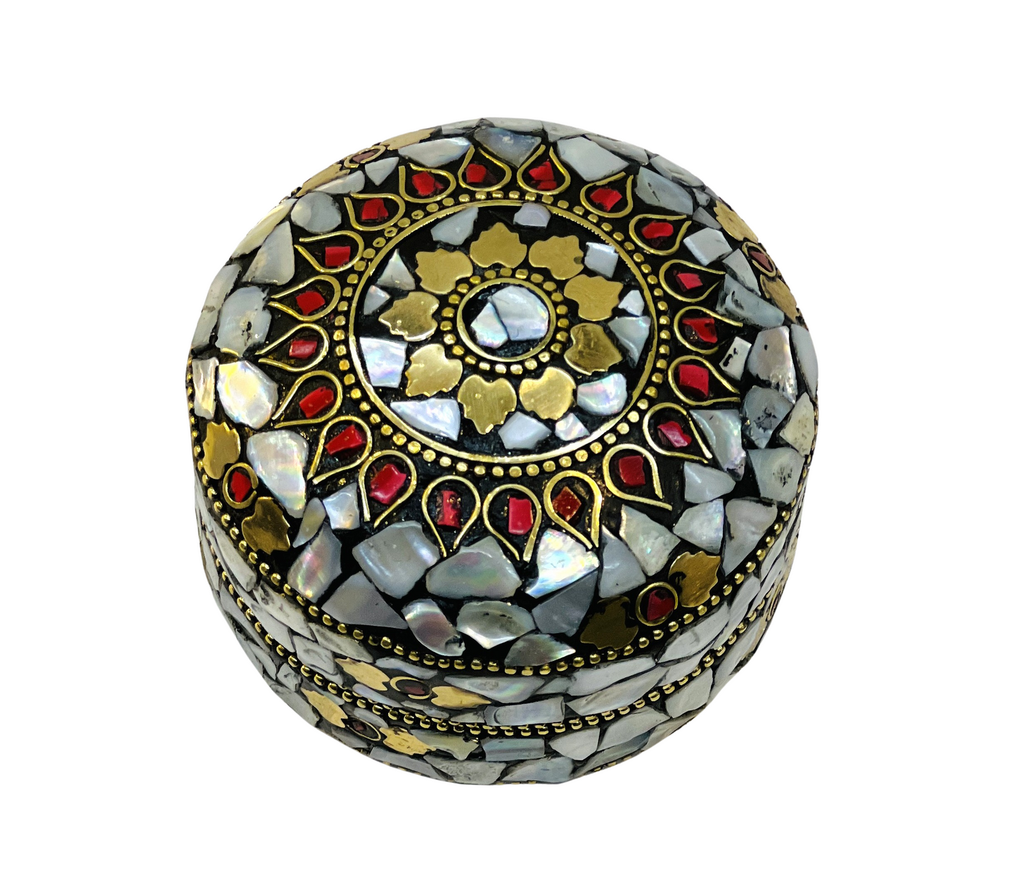 Handmade 3pc Set Feroza Stone Work Jewellery Box