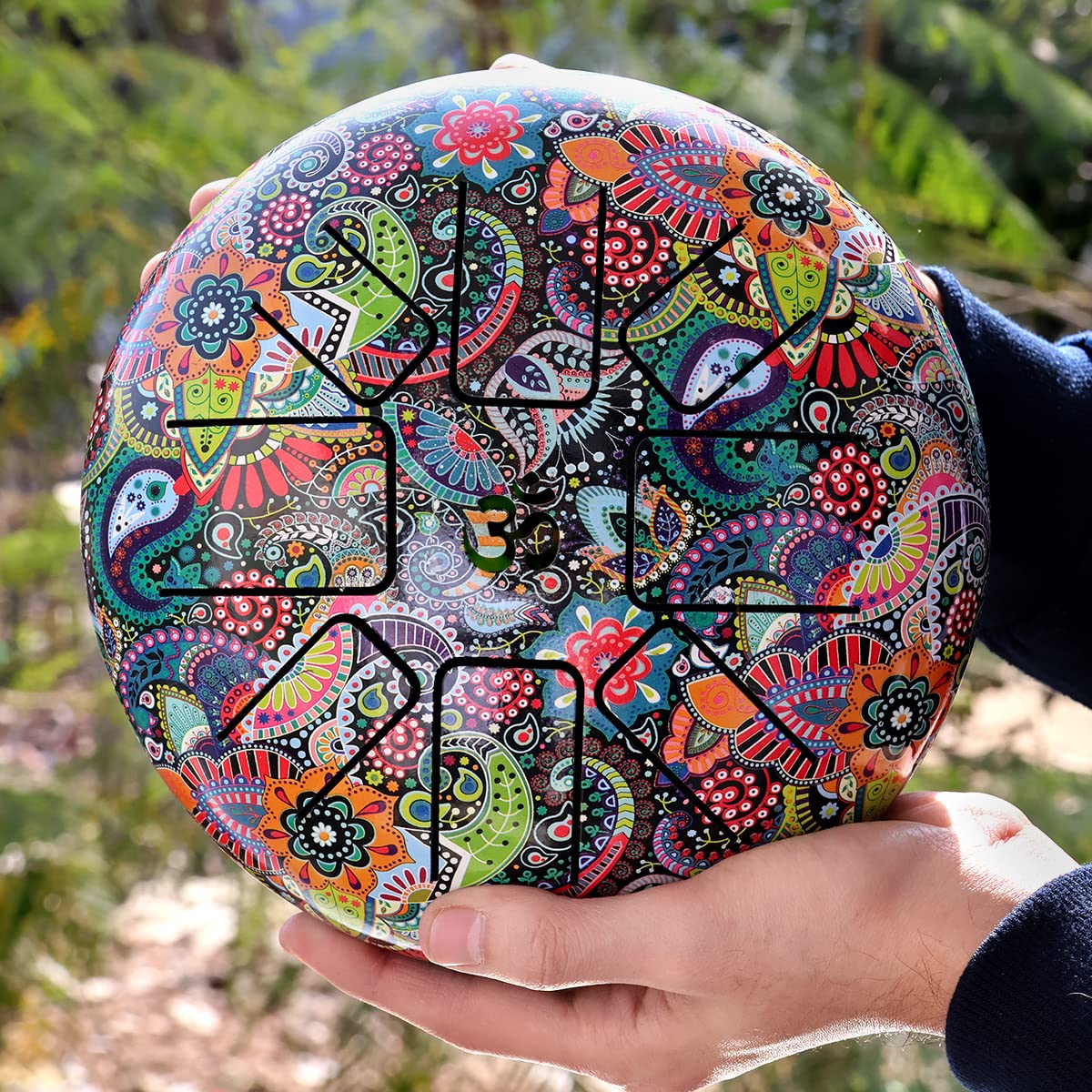 Indian Handmade Beautifull 8 Nodes Steel Musical Drum