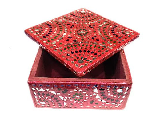 Decorative Handcrafted Lacquer Work Jewellery Box For Home Decor And Gift