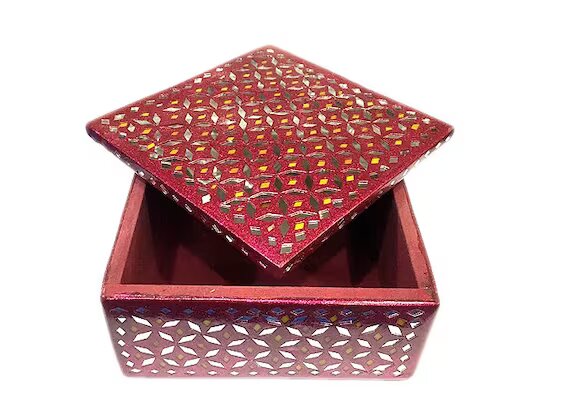 Decorative Handcrafted Lacquer Work Jewellery Box For Home Decor And Gift
