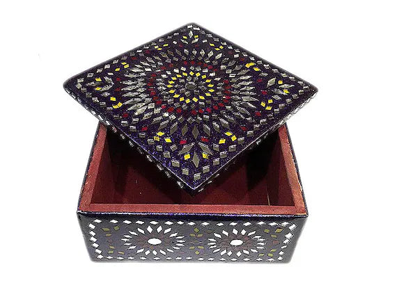 Decorative Handcrafted Lacquer Work Jewellery Box For Home Decor And Gift