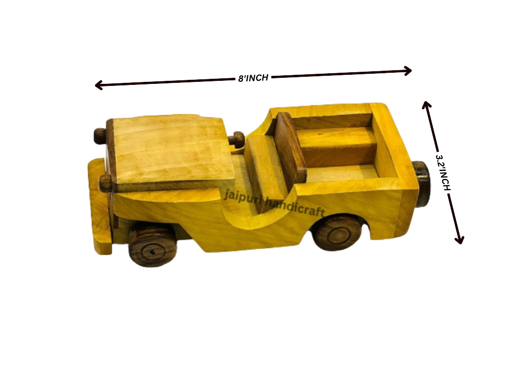 Handmade Wooden Car Showpiece For Home Decor And Gift