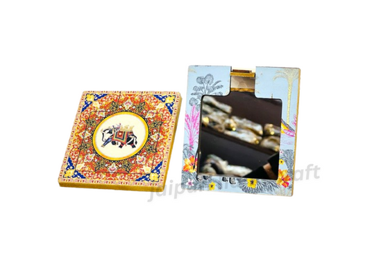 Wooden Folding Hand-Painted Mirrors For Home Decor and Gift in Set of 12