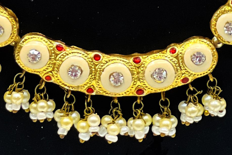 Handmade Lacqure Meenakari Work Jewellery Set