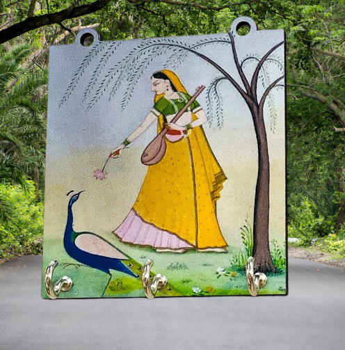 Handmade Wooden Hand Painted Key Hanger For Decor
