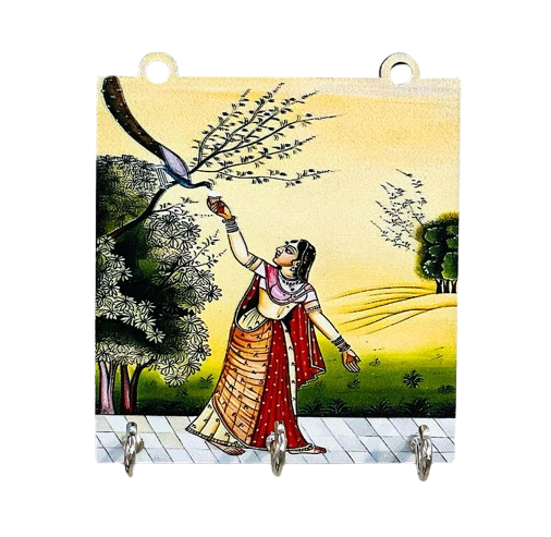 Handmade Wooden Hand Painted Key Hanger For Decor