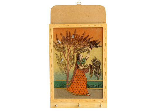 Wooden Handmade Letter & Key Holder For Decor