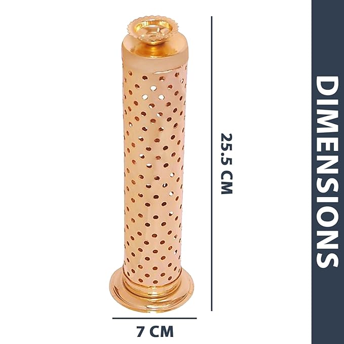 Handmade Stainless Steel Incense Stick Holder with Ash Catcher & Dhoop Holder