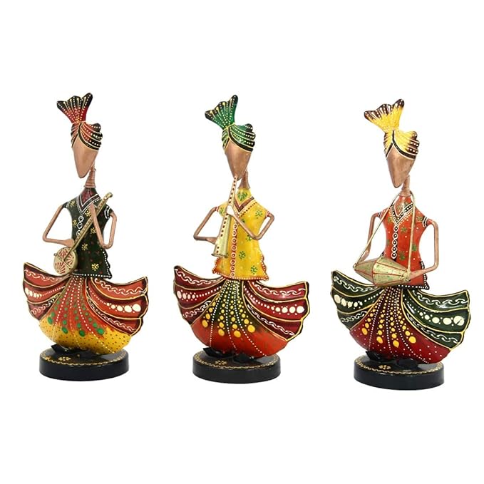 Handmade Rajasthani Musician Set In Iron For Home Decor