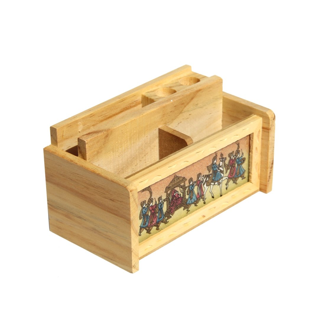 Handmade Real Gemstone Painting 2 Pen/Mobile And Card Holder