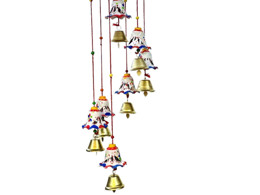 Handmade Beautiful Bell Design Hanging With 7 Small Bells