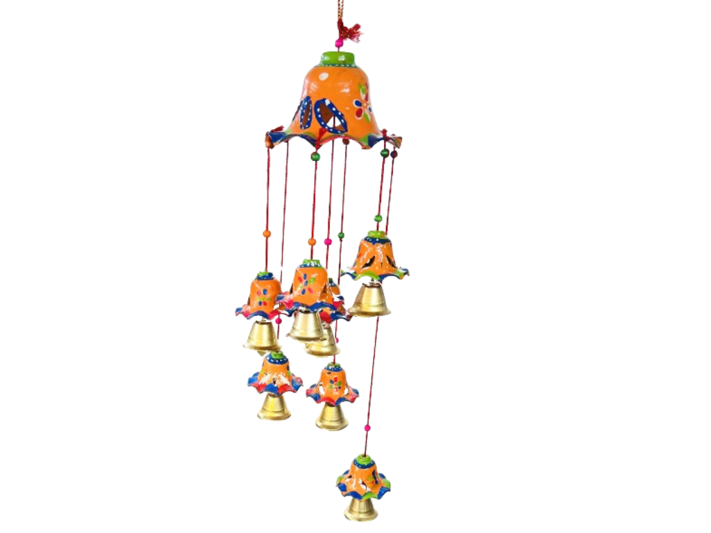 Handmade Beautiful Bell Design Hanging With 7 Small Bells