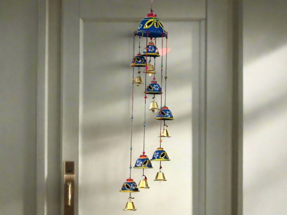 Handmade Beautiful Bell Design Hanging With 7 Small Bells