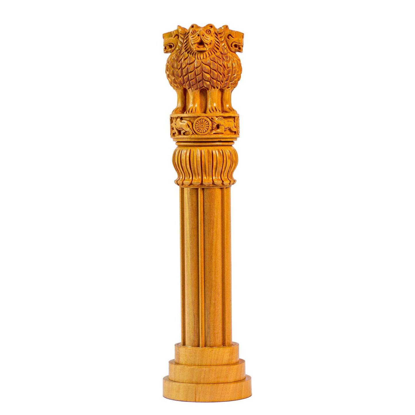 Handmade Decorative Wooden Ashoka Pillar For Decor And Gift