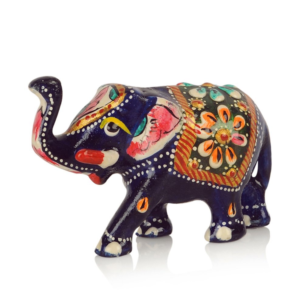 Handcrafted Metal Elephant Set For Home Decor