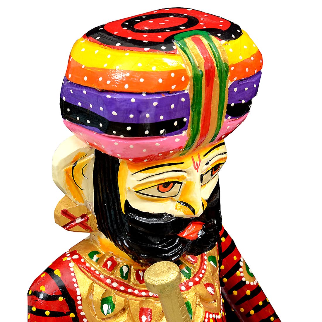 Handmade Wooden Watchman (Chowkidaar) Set For Home Decor