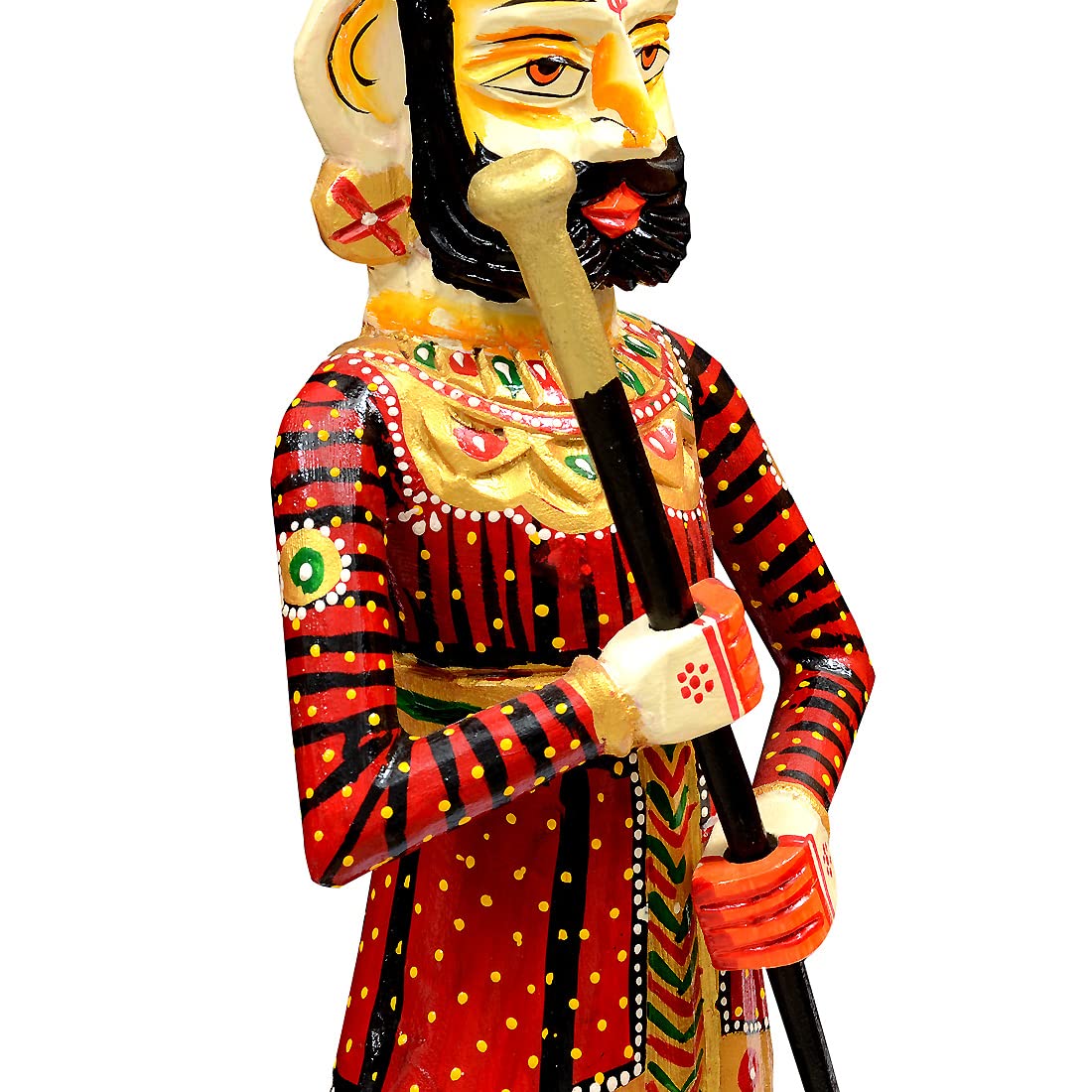 Handmade Wooden Watchman (Chowkidaar) Set For Home Decor