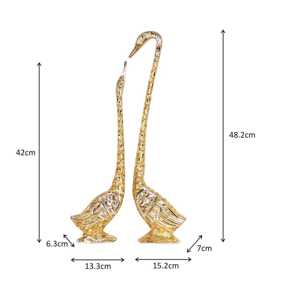 Handmade Beautiful Pair of Kissing Swan/Duck Home Decor