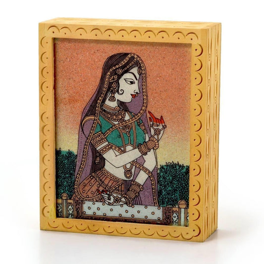 Wooden Handmade Decorative Gemstone Painting Jewellery Box