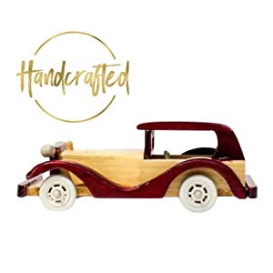 Handmade Wooden Car Showpiece For Home Decor And Gift